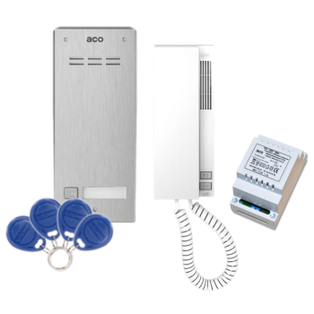 ACO FAM-P-1NPACC NT + UNIFON INS-UP720M + TR DIN 1,2A 12V + BRELOKI